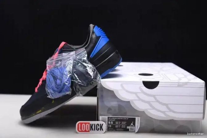 Rep LUCY Retro Low Off-White Black 2 DJ4375-004 SP Blue Jordan 0506